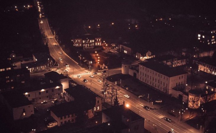 LED miesto apšvietimas